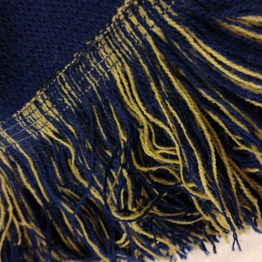 UC‎ Davis Soccer Scarf Blue & Gold UNISEX Fringed Scarf University of California